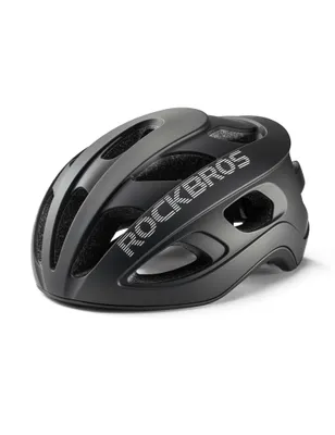 Obrázok produktu pre ROCKBROS Cyklistická prilba pre dospelých Prilba na cestný bicykel Ľahká športová prilba Nastaviteľná 58–62 cm Mestská prilba pre ženy a mužov na horský bicykel a cestný bicykel Čierna