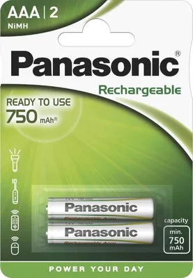 Immagine prodotto di Panasonic - Batteria 2 x tipo AAA - (ricaricabile) - 800 mAh
