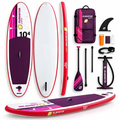 Image de GLADIATOR Light, planche de stand-up paddle gonflable pour femmes, 10'4 (317 cm), kit complet avec pagaie