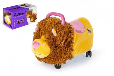 Immagine prodotto di FUNNY WHEELS Cavalcabile Leone 50 cm peluche rosa