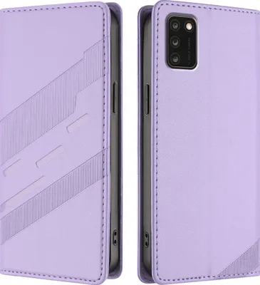Obrázek produktu pro Pouzdro pro TCL A3X,Polyuretankožené peněženkové pouzdro s přihrádkou na karty a funkcí stojánku Violett