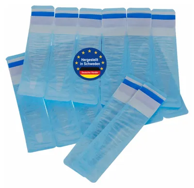 Produktbild von 100 Stück Schutzhüllen mit Gleitmittel Set für Fieberthermometer Hygienehüllen Sondenabdeckung Hergestellt in Schweden für Erwachsene und Kinder
