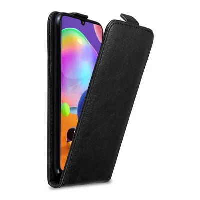 Image de Cadorabo Housse pour Samsung Galaxy A31 Housse de protection en noir Flip Etui Housse de téléphone portable Case Cover
