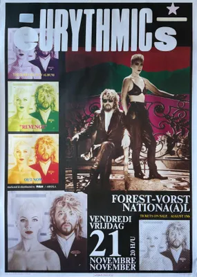 Zdjęcie produktu dla Eurythmics - Koncert w Belgii, 1986 - Plakat - 70x100 cm