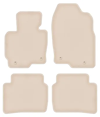 Produktbild von DURBAN Beige Velours-Fußmatten-Set für Mazda CX-5 I SUV (2012-2017)