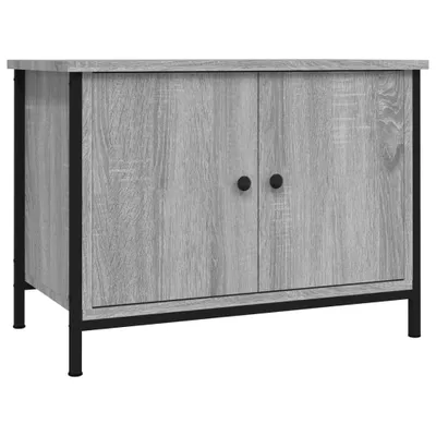 Produktbild von vidaXL TV-Schrank mit Türen Grau Sonoma 60x35x45 cm Holzwerkstoff