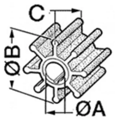 Productafbeelding van Watergekoelde pomp turbine 17018-0001, Osculati, artikelnummer 16.194.18