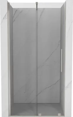Produktbild von Mexen Velar Schiebeduschtür 120 cm, transparent, gebürsteter Nickel - 871-120-000-01-97