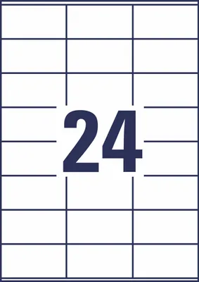 Produktbild von Avery Zweckform LR3475, Recycling Universal-Etiketten, A4, 70 x 36 mm, 2.400 Etiketten / 100 Bögen, naturweiß