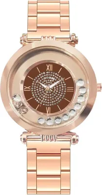 Produktbild von Elegante Damenuhr Delinda in Roségold und Braun – und Stilvoll KP33556