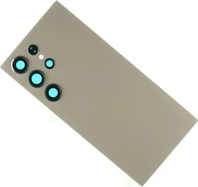 Produktbild von Gehäuse Rückseite für Samsung Galaxy S24 Ultra Backcover Akkudeckel hinten Kameraglas Abdeckung, Grau