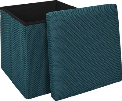 Obrázek produktu pro HowHomely taburet modrý Puff 38 x 38 x 38 cm Pouffe