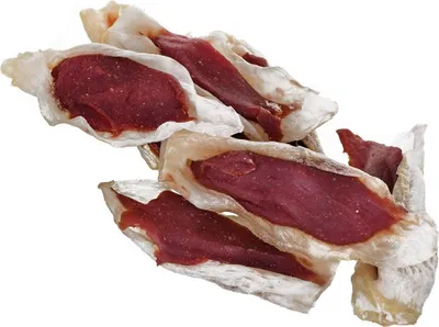 Immagine prodotto di PETITTO crocchette per cani con orecchie di coniglio ripiene di anatra 500G