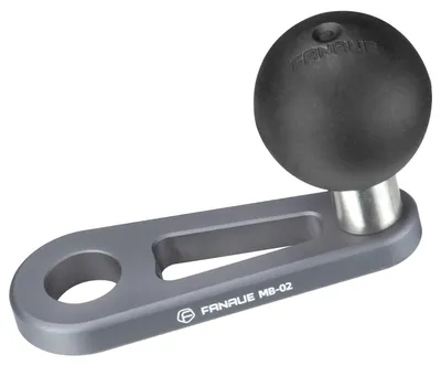 Imagen del producto de FANAUE: Base de 1 pulgada con orificio esférico para montaje, con orificios de montaje de 10 mm, compatible