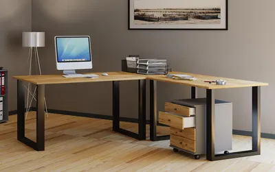 Produktbild von VCM VCM Holz Schreibtisch | Eckschreibtisch schlicht | 160x130 | L Form links oder rechts | Arbeitstisch Platte 50 cm tief | Computertisch Büromöbel - Lona U