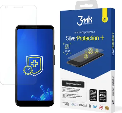 Zdjęcie produktu dla Antymikrobowa folia ochronna na Google Pixel 3a XL 3mk SilverProtection+