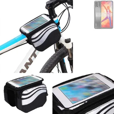 Produktbild von K-S-Trade Rahmentasche Fahrrad-Halterung kompatibel mit Lava Yuva Pro Rahmenhalterung Fahrrad Handyhalterung Fahrradtasche Handy Smartphone Halterung