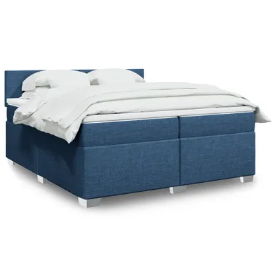 Produktbild von Möbel Boxspringbett mit Matratze Blau 200x200 cm Stoff - Klassische Betten 3285994