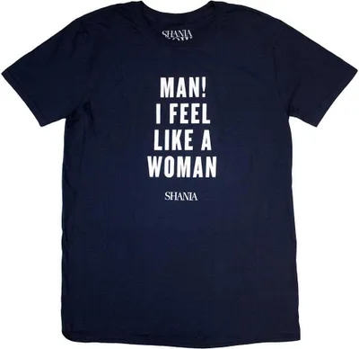 Obrázek produktu pro Shania Twain - "Feel Like A Woman" Tričko pro muže RO10847 (XXL) (Marineblau)