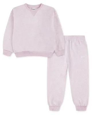 Obrázek produktu pro Sada dětského teplákového oblečení NIKE Essential Fleece, barva růžová, velikost 3/4 roku