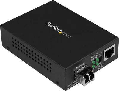 Zdjęcie produktu dla StarTech.com MCM1110MMLC, 1000 Mbit/s, 1000Base-T, 100Base-TX, 10Base-T, 1000Base-LX, 1000Base-SX, IEEE 802.3, IEEE 802.3ab, IEEE 802.3u, IEEE 802.3z, Gigabit Ethernet, 10,100,1000 Mbit/s
