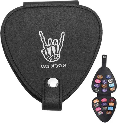 Produktbild von Gitarrenplektrumhalter mit 22 Fächern und Kunstleder