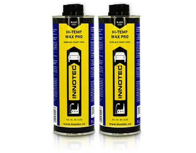 Produktbild von 2 Stück Innotec Hi-Temp Wax Dry Schwarz - Next Level Konservierung für Automotive & Industrie - Idealer Unterbodenschutz und Hohlraumkonservierung