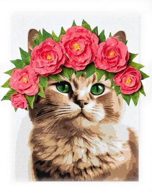 Zdjęcie produktu dla Malowanie po numerach IDEYKA 30x40cm z glinką Elegancka Kotka