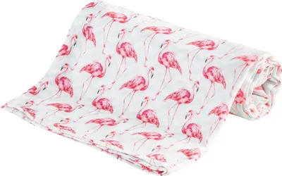 Zdjęcie produktu dla Pieluszka bambusowa 120x120 cm Flamingi / Bocioland