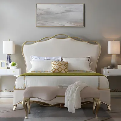 Produktbild von Designerbett Polsterbett Ehebett Lederbett Doppelbett Bett Textil Betten 180x200