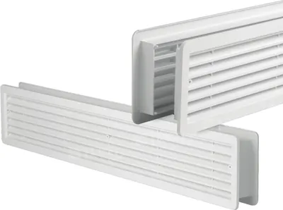 Produktbild von Türlüftungsgitter Lüftungsgitter Türluftgitter Türgitter weiß 400x130mm