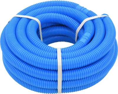 Produktbild von vidaXL Poolschlauch mit Klammern Blau 38 mm 12 m