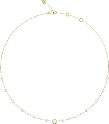 Produktbild von Damen Gold Guess Kreis Halskette 46cm