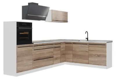 Imagen del producto de Cocina esquinera Vicco R-Line Sonoma/Blanco 287 x cm encimera Mármol, Model 67543