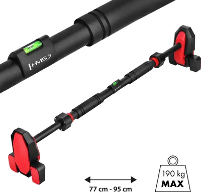 Immagine prodotto di Barra per trazioni da porta - Triplo supporto, senza fori, 77-95 cm