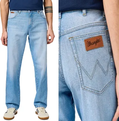 Immagine prodotto di WRANGLER, Jeanshosen da uomo, vestibilità dritta, TEXAS, W36 L32, Blau, Jeans, baggyjeans, buggy