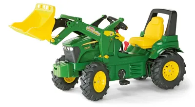 Productafbeelding van Rolly Toys John Deere 7930 met laadschop, luchtbanden, versnellingsbak, rem en extra's