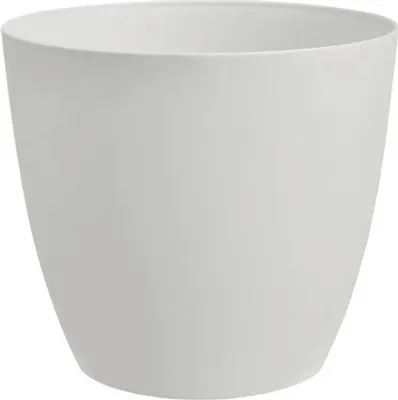 Obrázek produktu pro Plastkon Ella Mat dekorativní květináč bílá Průměr květináče: 25 cm