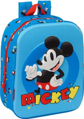 Obrázek produktu pro Školní batoh Mickey Mouse Clubhouse Blue 22 x 27 x 10 cm 3D