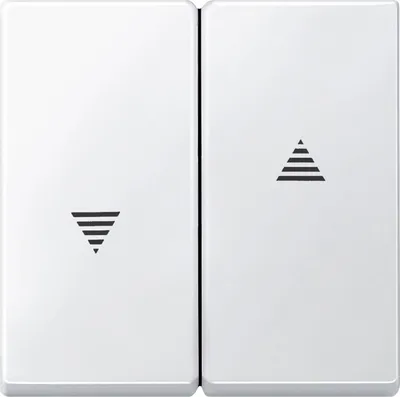 Produktbild von Merten Wippe f.Rollladenschalter/ 435519 taster polarweiß System M