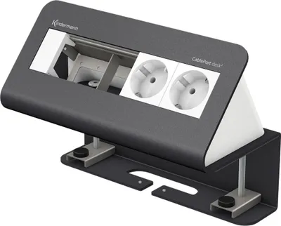 Produktbild von Kindermann CablePort desk² 4-fold - Steckdosengehäuse