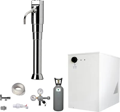 Produktbild von Tafelwassergerät BieTal® BT-30U Kühlung Schanksäule Classic Puls flach 6KG CO2