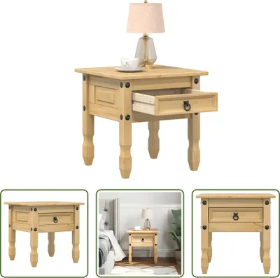 Obrázek produktu pro The Living Store Odkládací stolek  50x50x50 cm z masivního borovicového dřeva