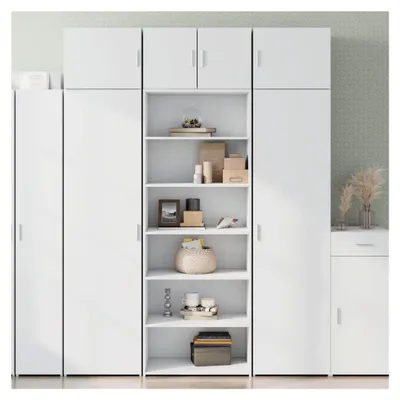 Produktbild von Highboard Weiß 70x41x185 cm Holzwerkstoff
