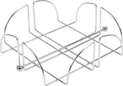 Produktbild von Excellent Houseware Serviettenhalter, verchromter Stahl, 19 x 19 x 6 cm, Silber