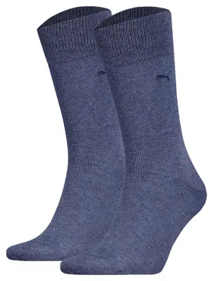 Produktbild von PUMA Herren Socken, 2er Pack - Classic, Kurzsocken, Logo, einfarbig Blau 47-49