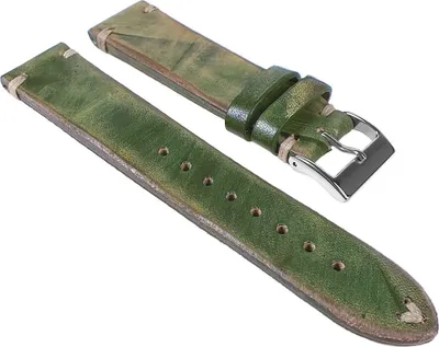 Produktbild von Vintage Ersatzband Rindsleder Moosgrün 26175S, Stegbreite:20mm