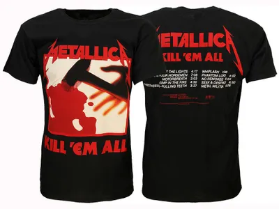 Immagine prodotto di Maglietta dell'album "Kill 'Em All" dei Metallica - L