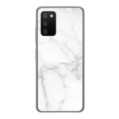Produktbild von MuchoWow® Handyhülle Schutzhülle Hülle für Samsung Galaxy A03s Marmor - Weiß - Grau - Luxus - Marmoroptik - Stein Silikon Softcase Handy Hülle - Schutz