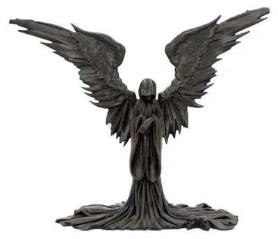 Produktbild von Schwarzer Schattenengel Statue als Deko